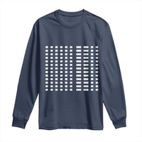 Six Seven 67 Morse Code Long Sleeve Shirt Subtle Secret Gen Alpha Meme - Wonder Print Shop