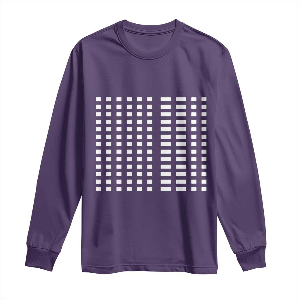 Six Seven 67 Morse Code Long Sleeve Shirt Subtle Secret Gen Alpha Meme - Wonder Print Shop