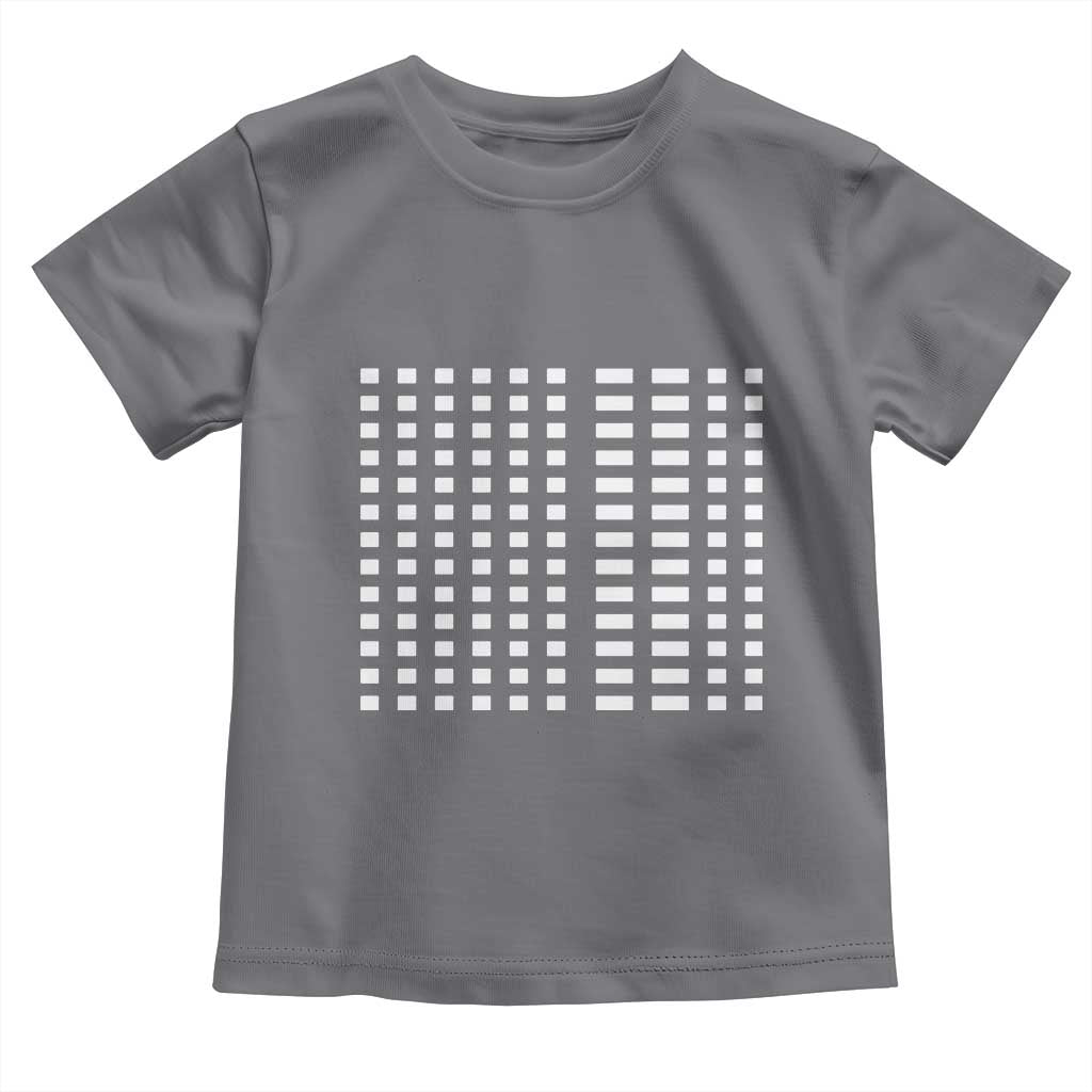Six Seven 67 Morse Code Toddler T Shirt Subtle Secret Gen Alpha Meme - Wonder Print Shop