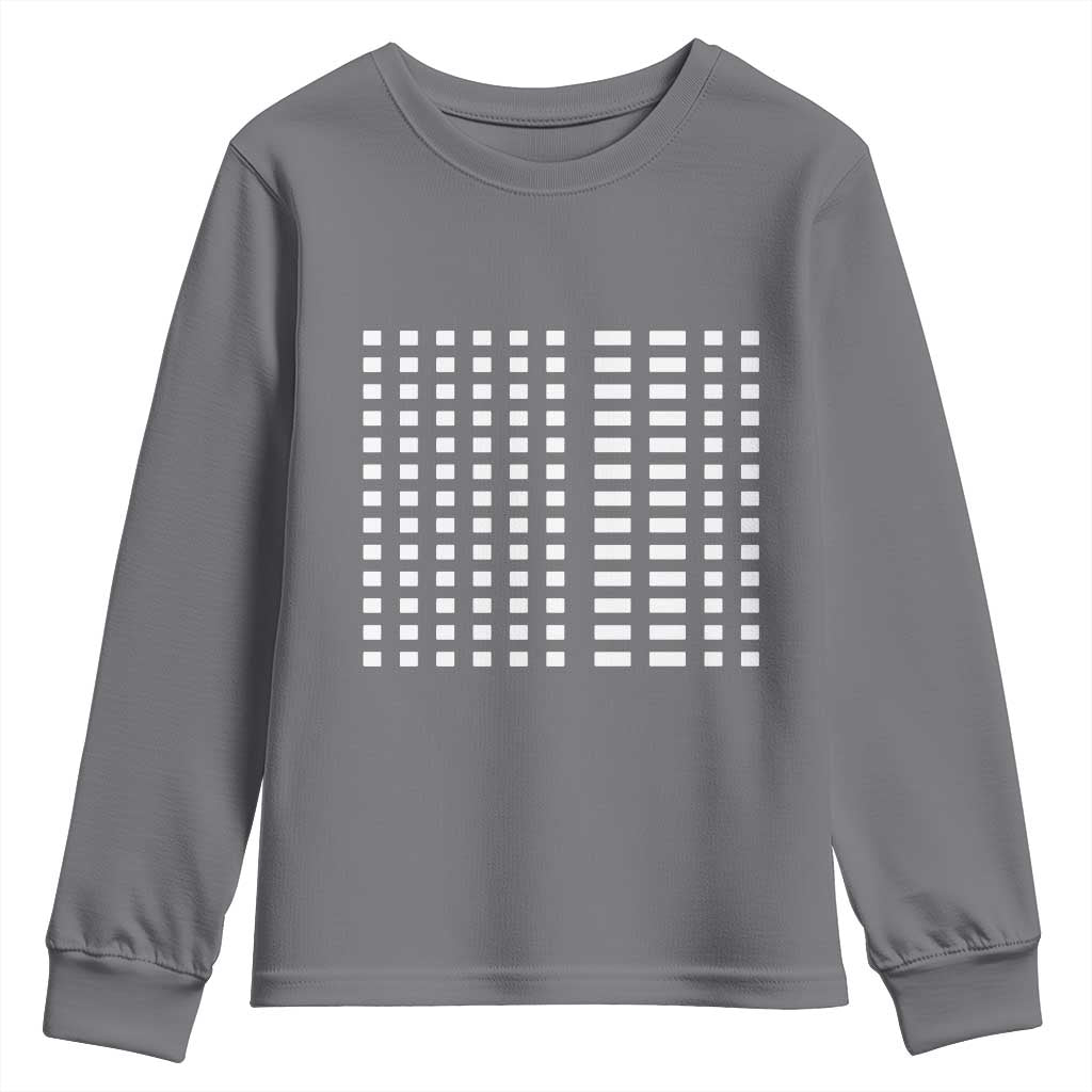 Six Seven 67 Morse Code Youth Sweatshirt Subtle Secret Gen Alpha Meme - Wonder Print Shop