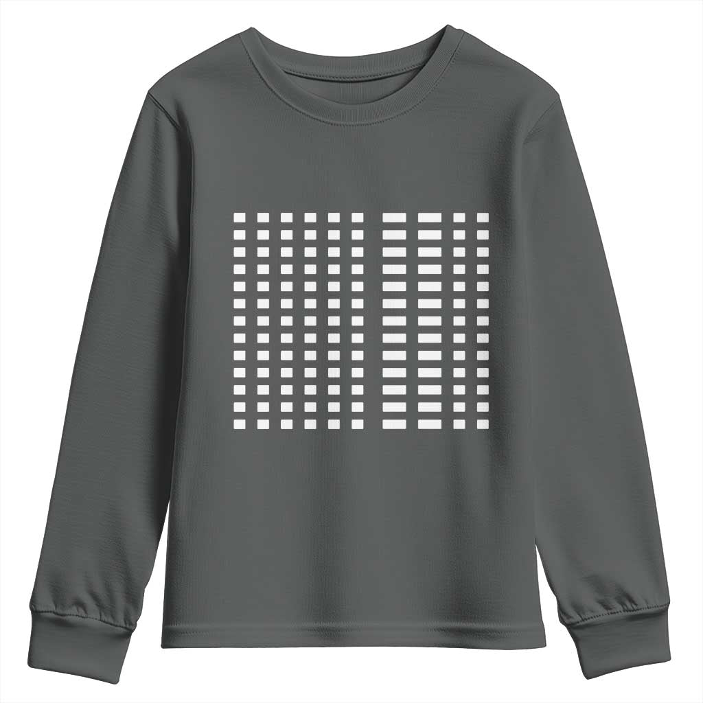 Six Seven 67 Morse Code Youth Sweatshirt Subtle Secret Gen Alpha Meme - Wonder Print Shop