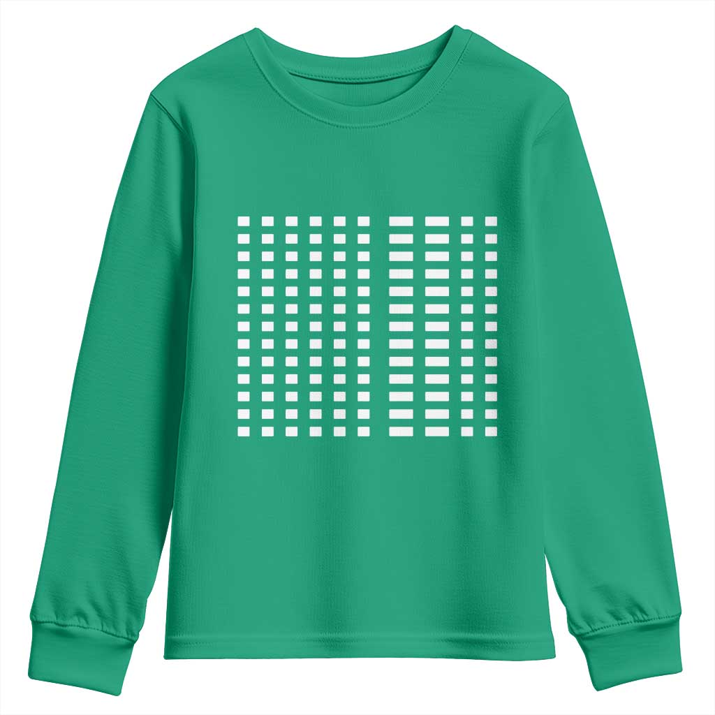 Six Seven 67 Morse Code Youth Sweatshirt Subtle Secret Gen Alpha Meme - Wonder Print Shop