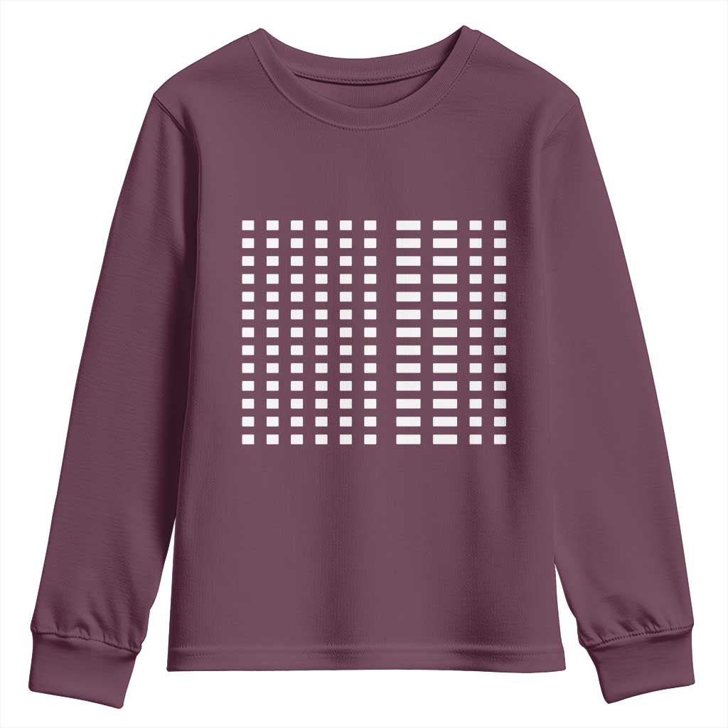 Six Seven 67 Morse Code Youth Sweatshirt Subtle Secret Gen Alpha Meme - Wonder Print Shop