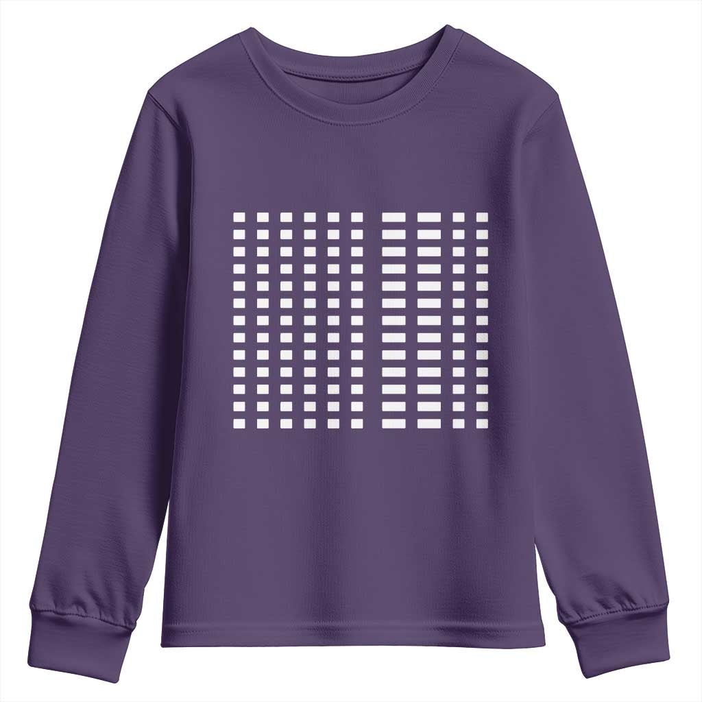 Six Seven 67 Morse Code Youth Sweatshirt Subtle Secret Gen Alpha Meme - Wonder Print Shop