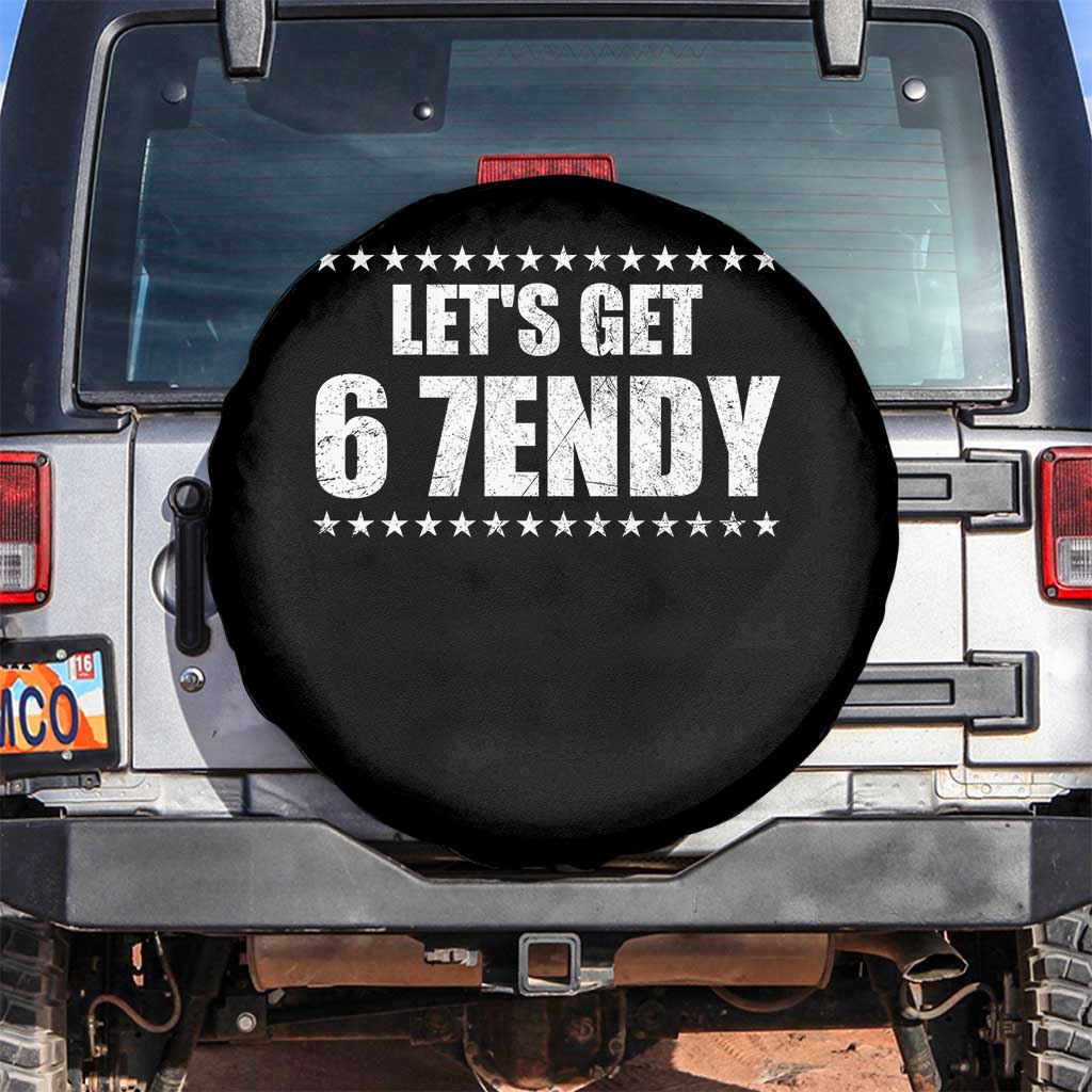 Lets Get Sendy 67 Six Seven Meme Alpha Slang Star Spare Tire Cover - Wonder Print Shop