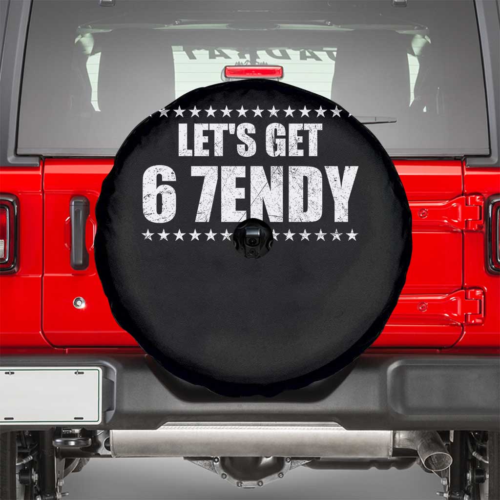 Lets Get Sendy 67 Six Seven Meme Alpha Slang Star Spare Tire Cover - Wonder Print Shop