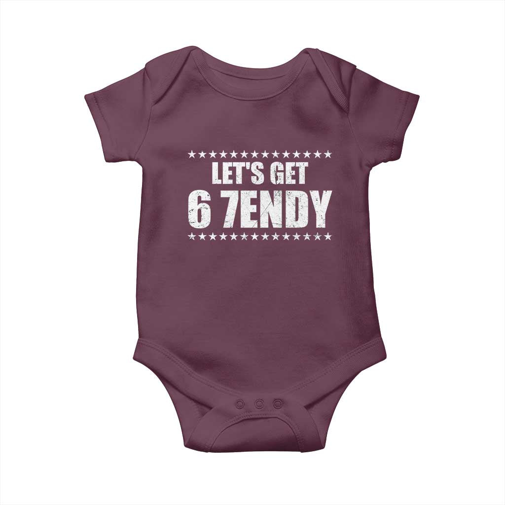 Lets Get Sendy 67 Six Seven Meme Alpha Slang Star Baby Onesie - Wonder Print Shop