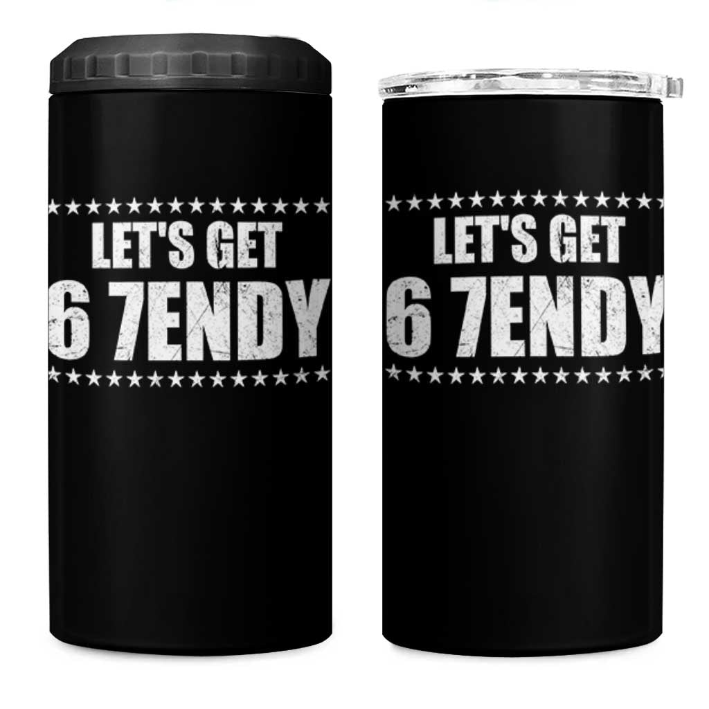 Lets Get Sendy 67 Six Seven Meme Alpha Slang Star 4 in 1 Can Cooler Tumbler - Wonder Print Shop
