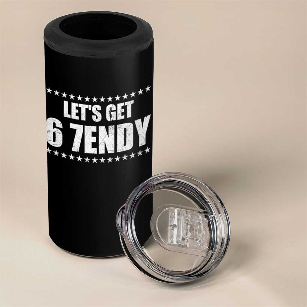 Lets Get Sendy 67 Six Seven Meme Alpha Slang Star 4 in 1 Can Cooler Tumbler - Wonder Print Shop