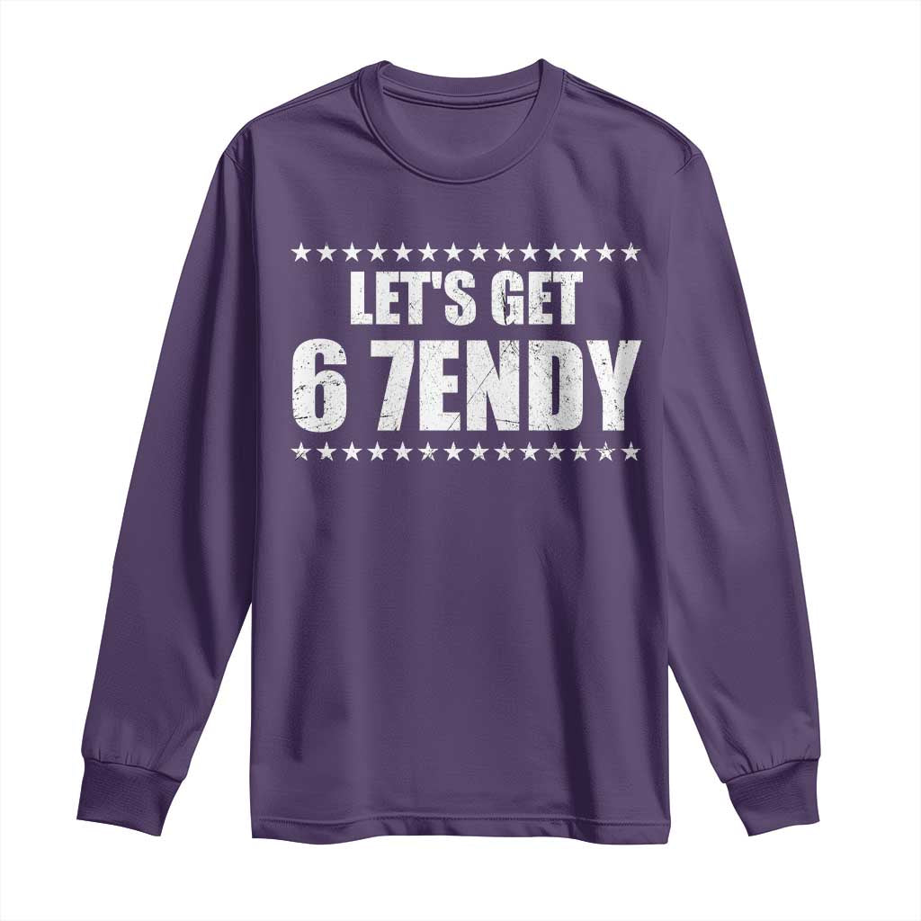 Lets Get Sendy 67 Six Seven Meme Alpha Slang Star Long Sleeve Shirt - Wonder Print Shop
