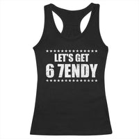 Lets Get Sendy 67 Six Seven Meme Alpha Slang Star Racerback Tank Top - Wonder Print Shop