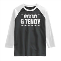 Lets Get Sendy 67 Six Seven Meme Alpha Slang Star Raglan Shirt - Wonder Print Shop