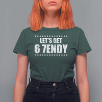 Lets Get Sendy 67 Six Seven Meme Alpha Slang Star T Shirt For Women - Wonder Print Shop