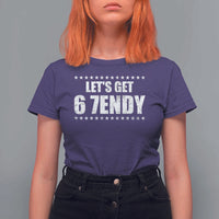 Lets Get Sendy 67 Six Seven Meme Alpha Slang Star T Shirt For Women - Wonder Print Shop
