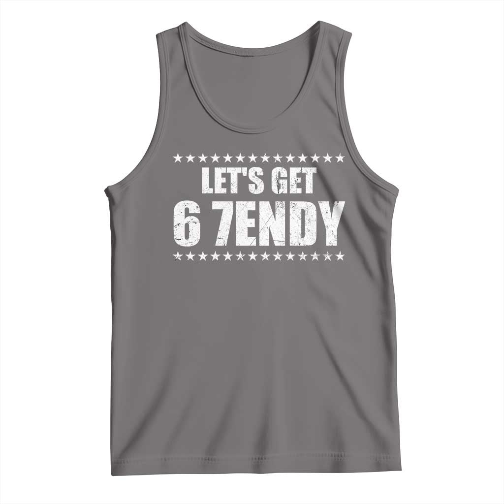 Lets Get Sendy 67 Six Seven Meme Alpha Slang Star Tank Top - Wonder Print Shop
