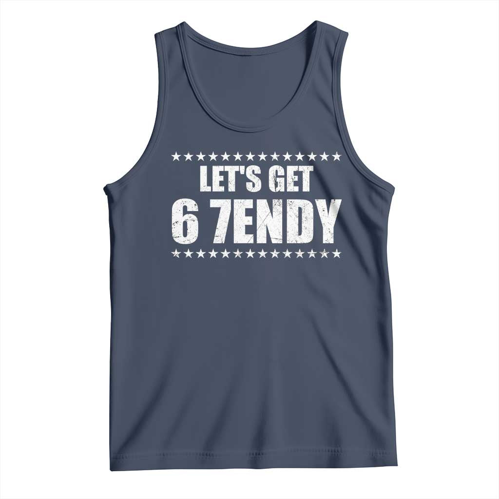Lets Get Sendy 67 Six Seven Meme Alpha Slang Star Tank Top - Wonder Print Shop