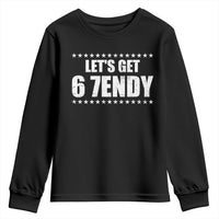 Lets Get Sendy 67 Six Seven Meme Alpha Slang Star Youth Sweatshirt - Wonder Print Shop