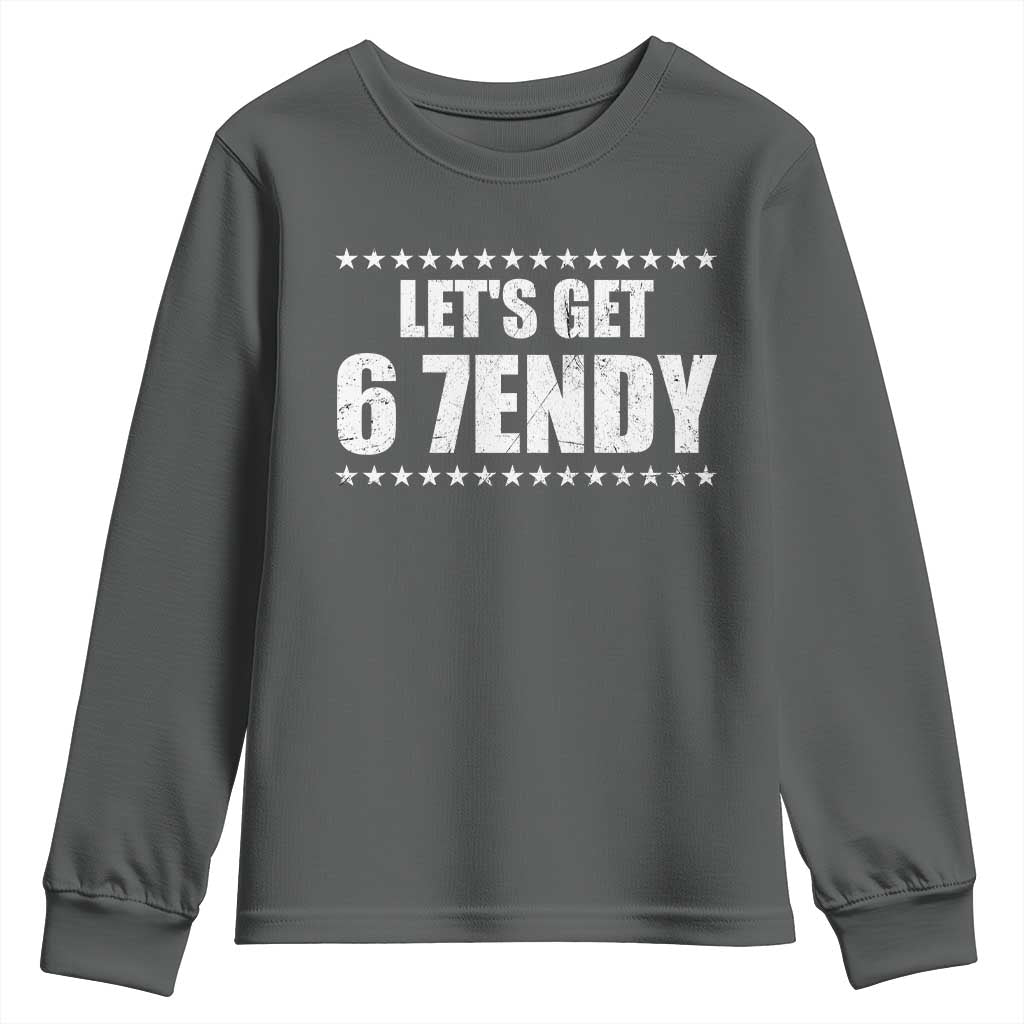 Lets Get Sendy 67 Six Seven Meme Alpha Slang Star Youth Sweatshirt - Wonder Print Shop