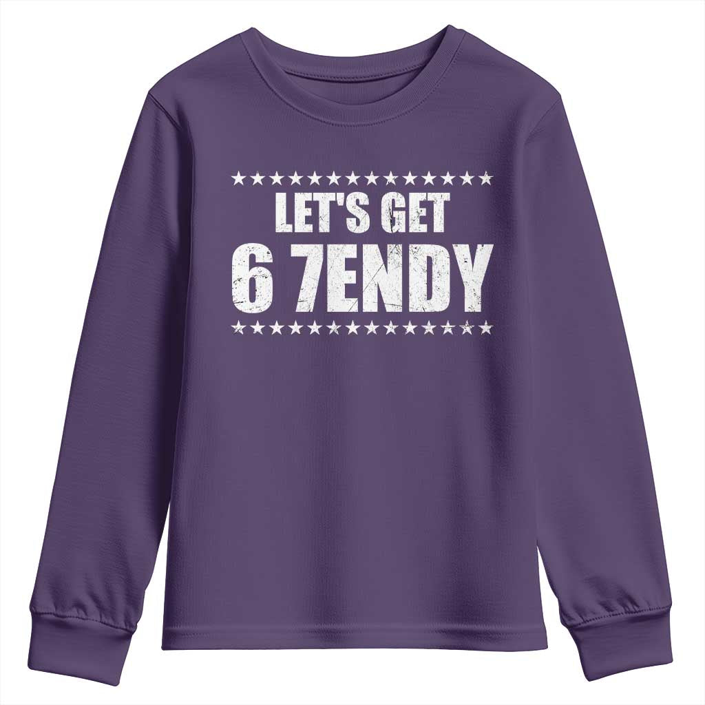 Lets Get Sendy 67 Six Seven Meme Alpha Slang Star Youth Sweatshirt - Wonder Print Shop