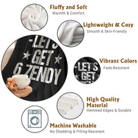 Lets Get Sendy 67 Six Seven Meme Alpha Slang Throw Blanket - Wonder Print Shop