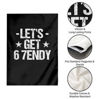 Lets Get Sendy 67 Six Seven Meme Alpha Slang Garden Flag - Wonder Print Shop