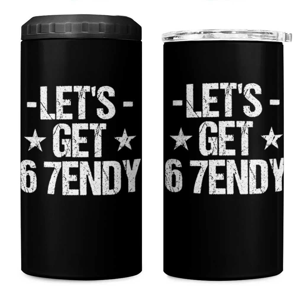 Lets Get Sendy 67 Six Seven Meme Alpha Slang 4 in 1 Can Cooler Tumbler - Wonder Print Shop