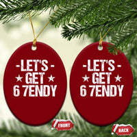 Lets Get Sendy 67 Six Seven Meme Alpha Slang Ceramic Ornament - Wonder Print Shop