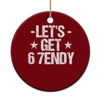 Lets Get Sendy 67 Six Seven Meme Alpha Slang Ceramic Ornament - Wonder Print Shop