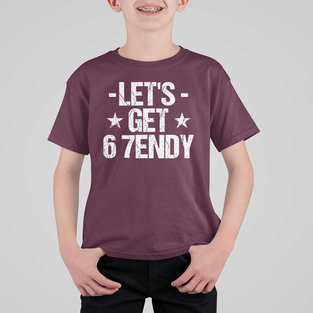 Lets Get Sendy 67 Six Seven Meme Alpha Slang T Shirt For Kid - Wonder Print Shop