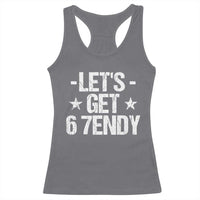 Lets Get Sendy 67 Six Seven Meme Alpha Slang Racerback Tank Top - Wonder Print Shop