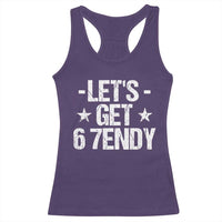 Lets Get Sendy 67 Six Seven Meme Alpha Slang Racerback Tank Top - Wonder Print Shop
