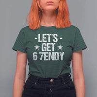 Lets Get Sendy 67 Six Seven Meme Alpha Slang T Shirt For Women - Wonder Print Shop