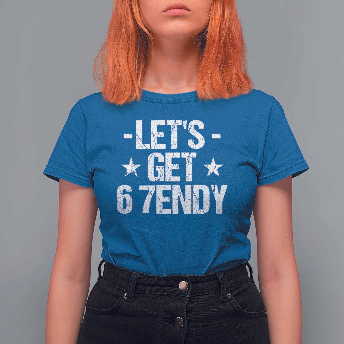 Lets Get Sendy 67 Six Seven Meme Alpha Slang T Shirt For Women - Wonder Print Shop