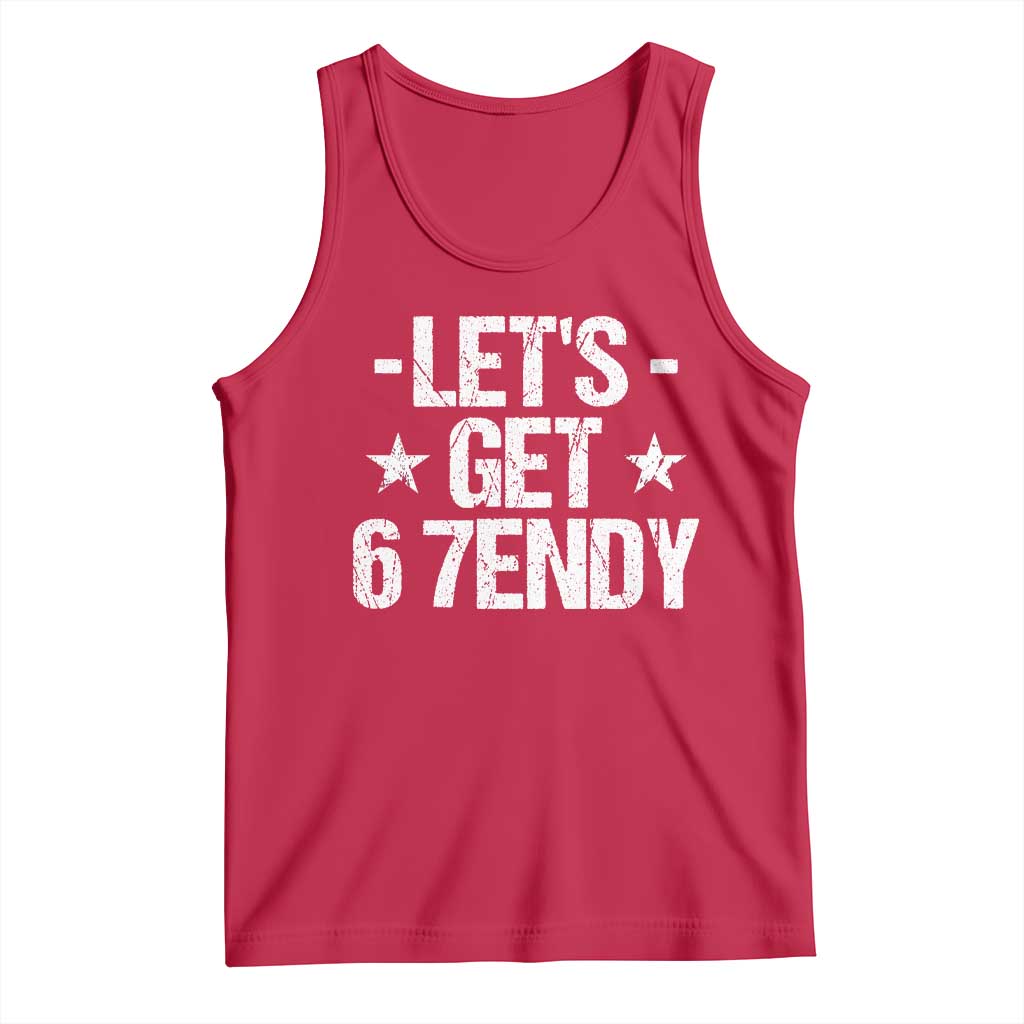 Lets Get Sendy 67 Six Seven Meme Alpha Slang Tank Top - Wonder Print Shop