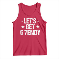 Lets Get Sendy 67 Six Seven Meme Alpha Slang Tank Top - Wonder Print Shop