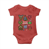Funny Christmas Baby Onesie Tis The Season Neon Lights Santa Gingerbread