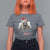 Funny Christmas Racoon T Shirt For Women Sorry Santa I've Been Feral Trash Panda - Wonder Print Shop