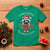 Funny Christmas Racoon T Shirt Sorry Santa I've Been Feral Xmas Wreath - Wonder Print Shop
