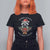 Funny Christmas Racoon T Shirt For Women Sorry Santa I've Been Feral Xmas Wreath - Wonder Print Shop