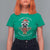 Funny Christmas Racoon T Shirt For Women Sorry Santa I've Been Feral Xmas Wreath - Wonder Print Shop