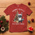 Funny Christmas Racoon T Shirt Sorry Santa I've Been Feral Xmas Hat - Wonder Print Shop