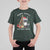 Funny Christmas Racoon T Shirt For Kid Sorry Santa I've Been Feral Xmas Hat - Wonder Print Shop