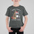 Funny Christmas Racoon T Shirt For Kid Sorry Santa I've Been Feral Xmas Hat - Wonder Print Shop