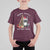 Funny Christmas Racoon T Shirt For Kid Sorry Santa I've Been Feral Xmas Hat - Wonder Print Shop
