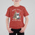 Funny Christmas Racoon T Shirt For Kid Sorry Santa I've Been Feral Xmas Hat - Wonder Print Shop