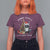 Funny Christmas Racoon T Shirt For Women Sorry Santa I've Been Feral Xmas Hat - Wonder Print Shop