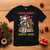 Funny Christmas Racoon T Shirt Sorta Merry Sorta Feral Xmas Wreath - Wonder Print Shop