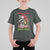 Funny Christmas Racoon T Shirt For Kid Sorta Merry Sorta Feral Xmas Wreath - Wonder Print Shop