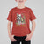 Funny Christmas Racoon T Shirt For Kid Sorta Merry Sorta Feral Xmas Wreath - Wonder Print Shop