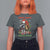 Funny Christmas Racoon T Shirt For Women Sorta Merry Sorta Feral Xmas Wreath - Wonder Print Shop